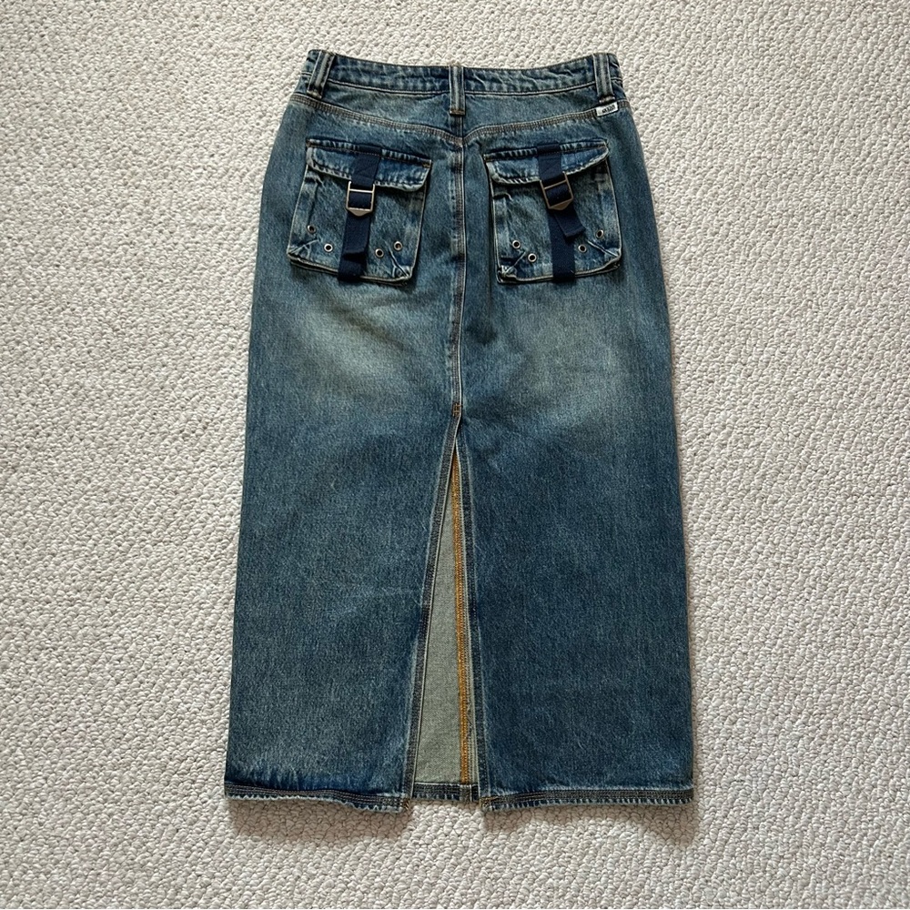 GUESS Originals Cargo Denim Skirt Size 27 Sold Out - Picture 5 of 13